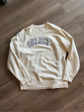 Logo Crewneck Sweater in Cream